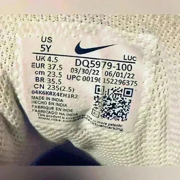 Nike | Court Borough Low 2, White with Copper/Vivid Purple, Unisex Big Kids 5Y - Picture 8 of 10